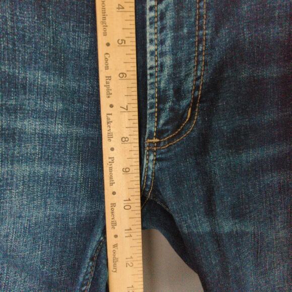 Silver Allan Jeans Mens 36x34 Blue Slim Straight Stretch - Picture 6 of 11